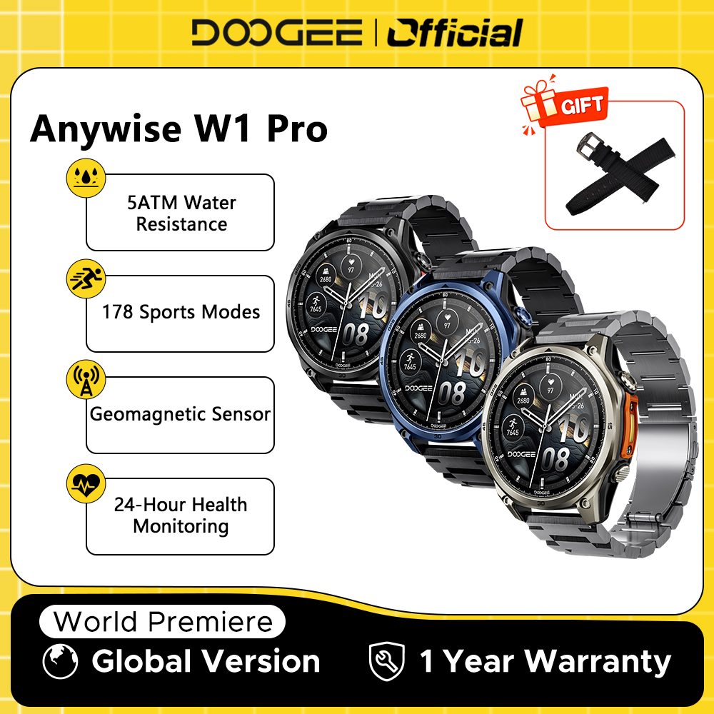 Smartwatch Health Watches - DOOGEE ANYWISE W1 PRO Smartwatch 1,43