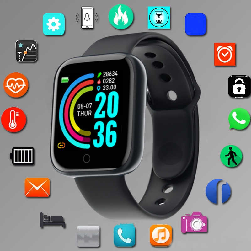 Watch Smart Y68 - Heren Smartwatch Smart Watch Sporthorloges Armband