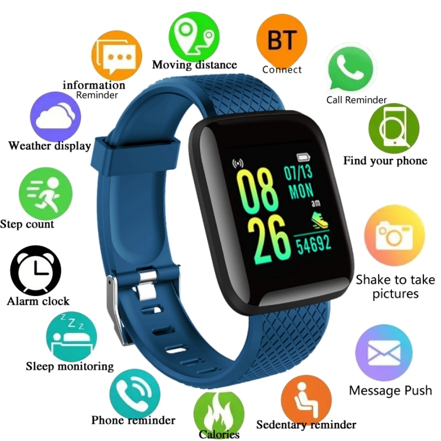 Watch Smart Y68 - Sport Smartwatch Fitness Armband Muziekbediening Vrouw