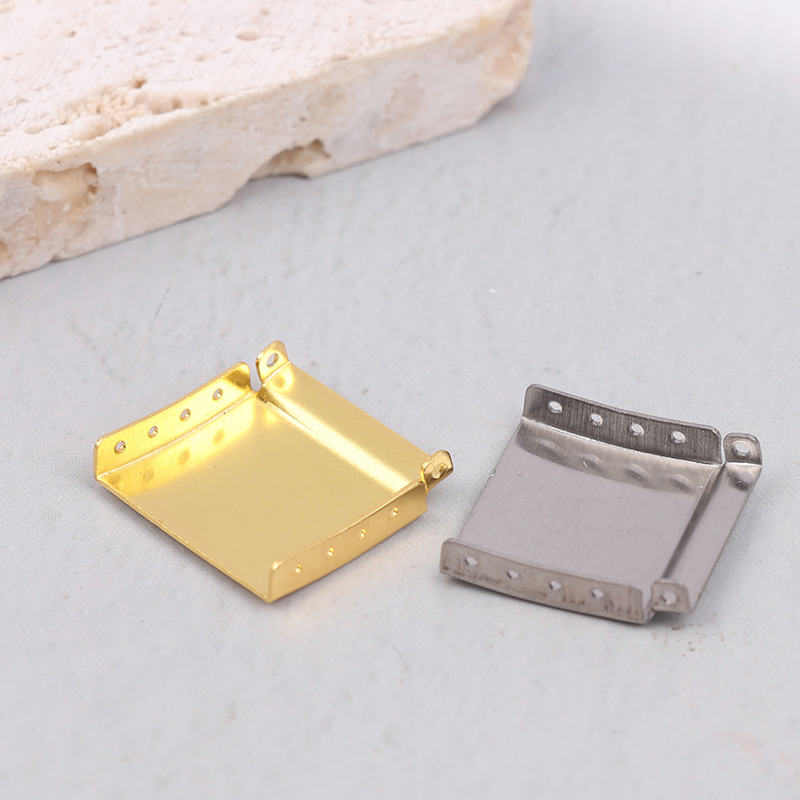 Replacement Watch Bracelet - TS1Pc Zilverachtig/Gouden 12-22MM Stalen Horlogeband Armband