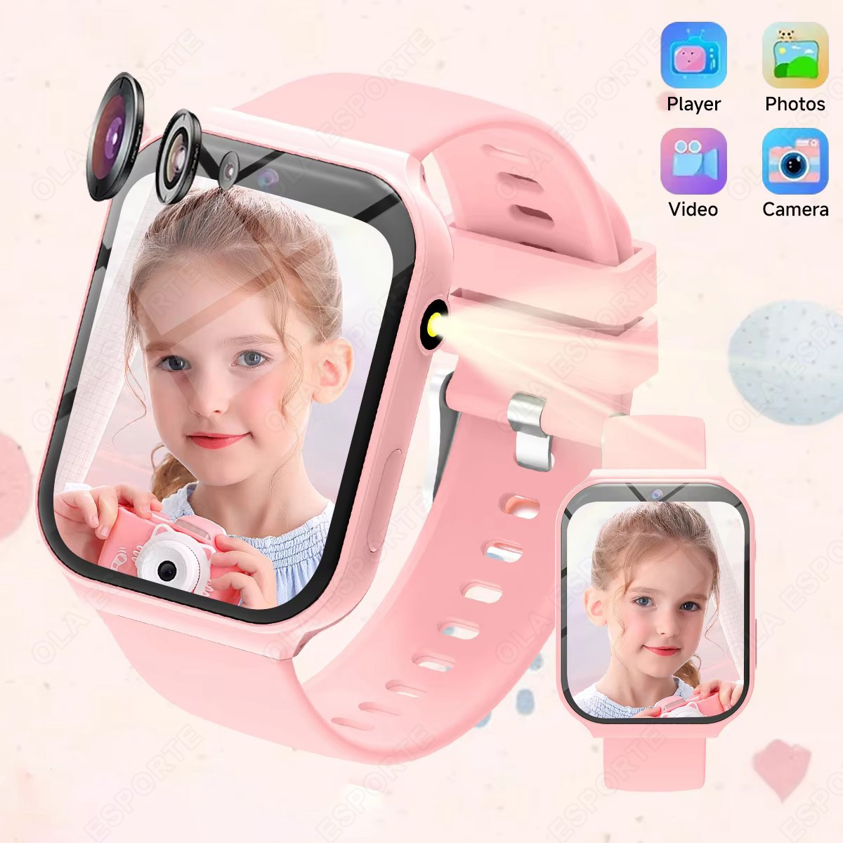 Smartwatch Watches Gift For Boys On Birthday - Nieuwe smartwatch voor kinderen met HD-camera,