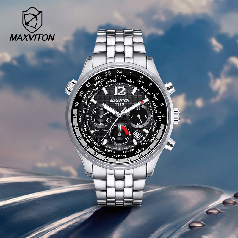 Citizen Watch Promaster - MAXVITON Solar herenhorloge, grote wijzerplaat, luxe