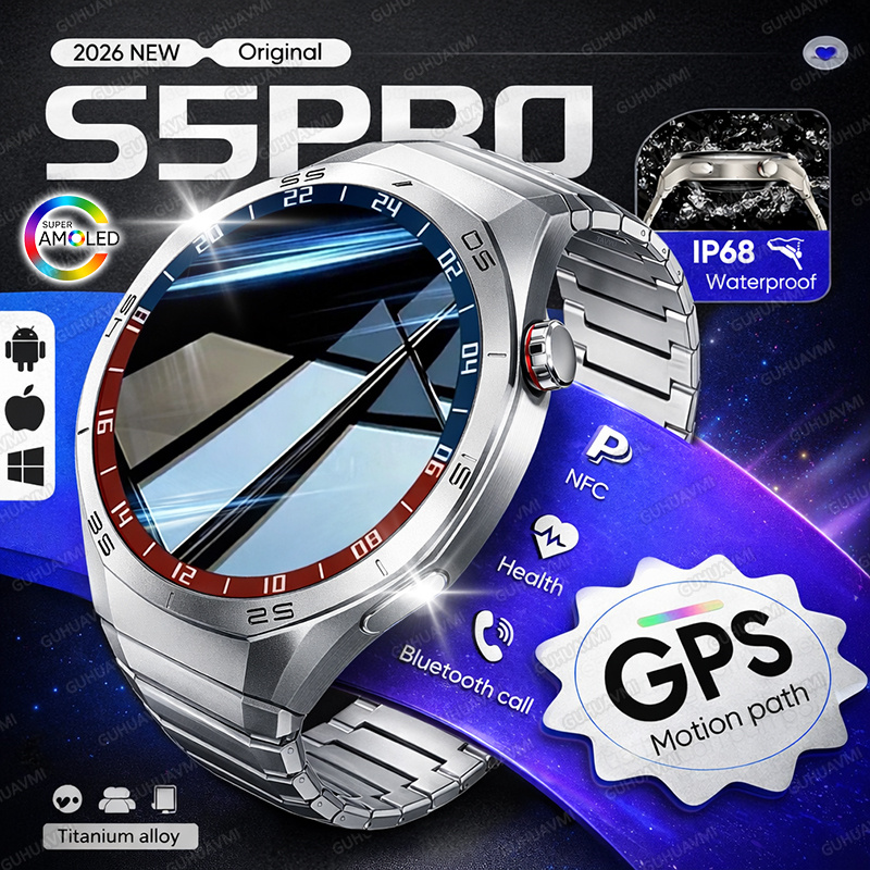 Smartwatch Premium Watches For Men - 2026 Nieuwe GPS-pad Smart Watch Mannen