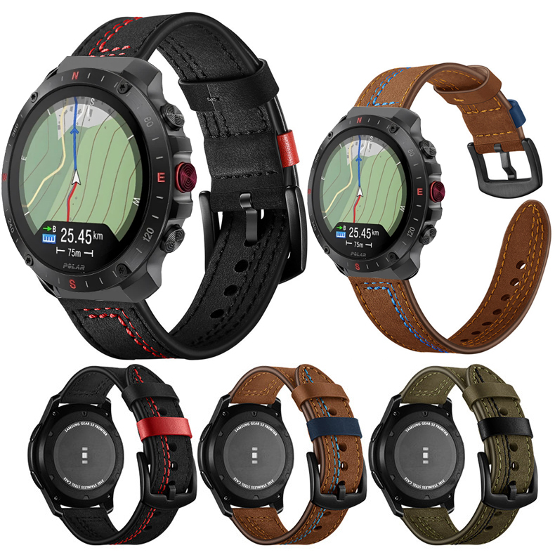 Titan Watches Smartwatch - Quick Release Lederen Horlogebandjes Voor Polar