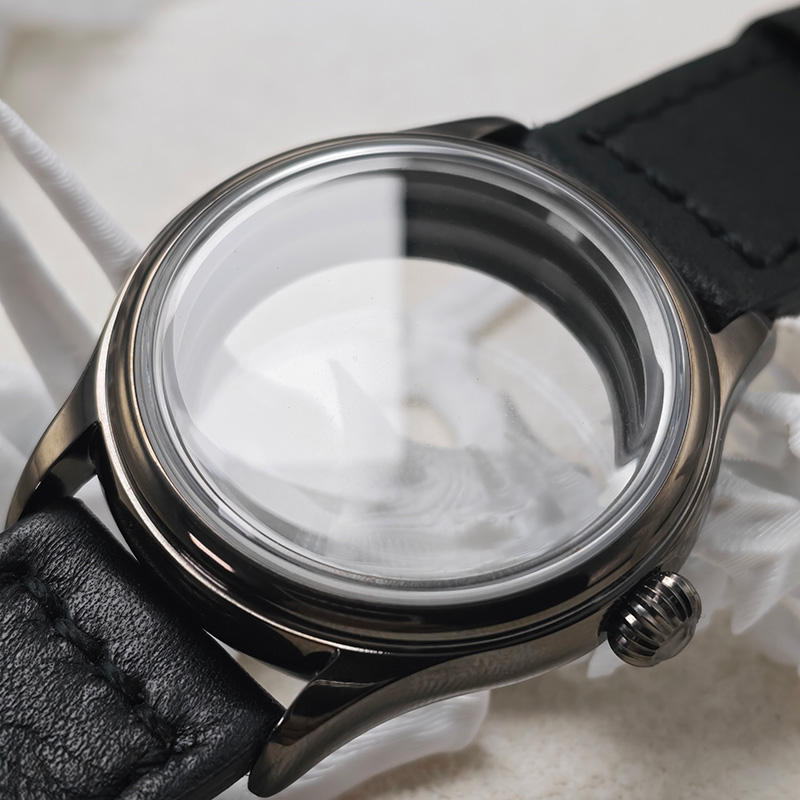 Watch Movement Rotor - Gun Grey Klassieke NH35 Horlogekast Dia
