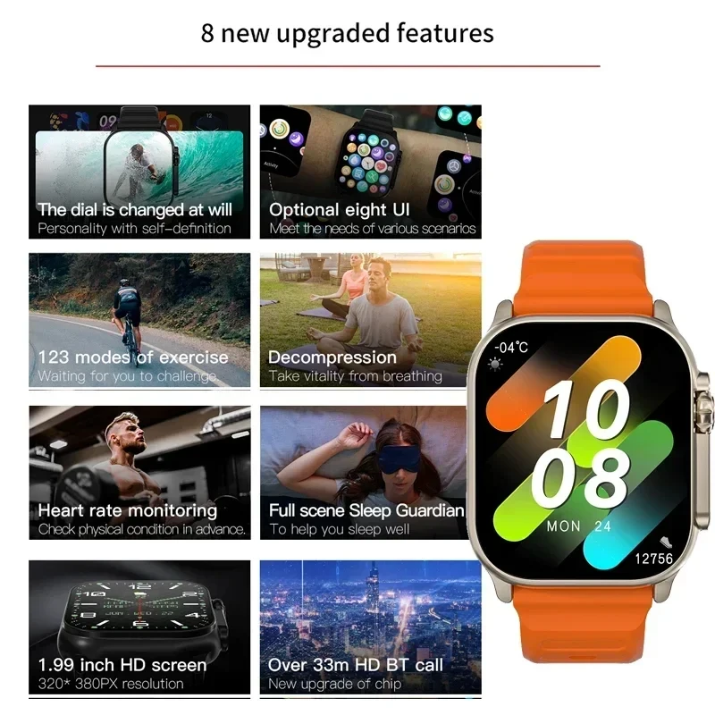 Nieuwe Watch T10 Ultra Smartwa - Smartwatch Watches For Mens recensie en prijs
