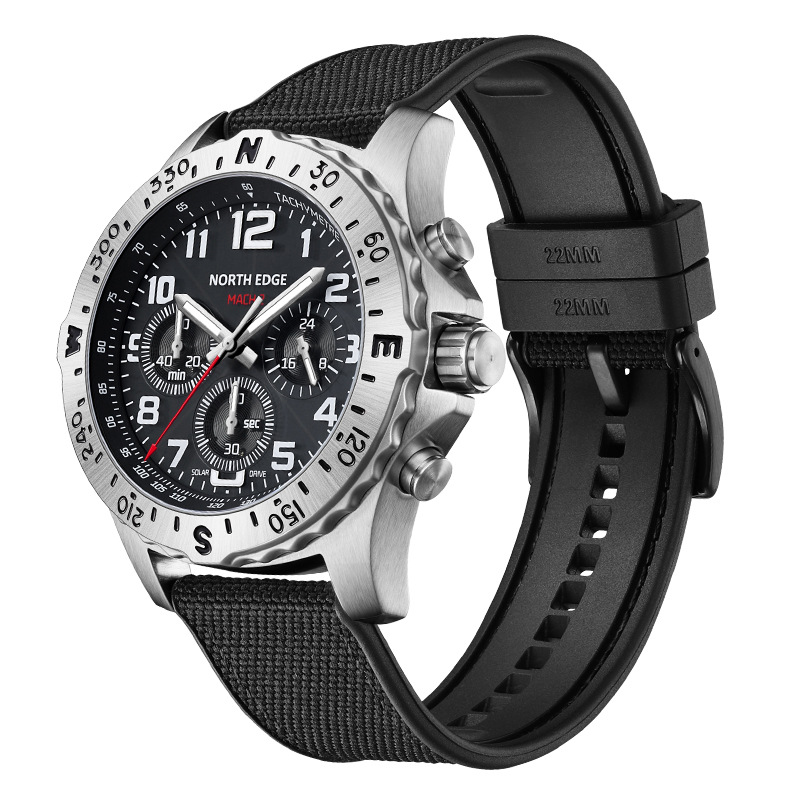 NORTH EDGE Herenhorloge Zonne- - Smartwatch Premium Watches For Men recensie en prijs