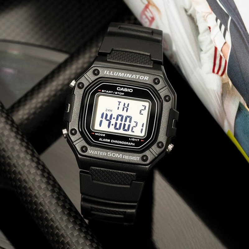 Origineel Casio W-218H-1A digi - Vintage Digital Watch recensie en prijs