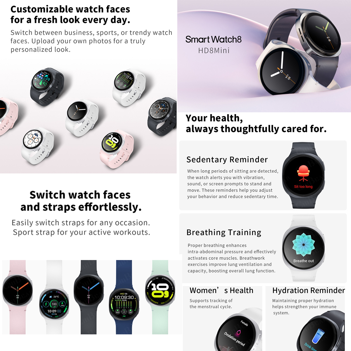 2026 Nieuwe Horloges 8 Mini GP - Smartwatch Health Watches recensie en prijs