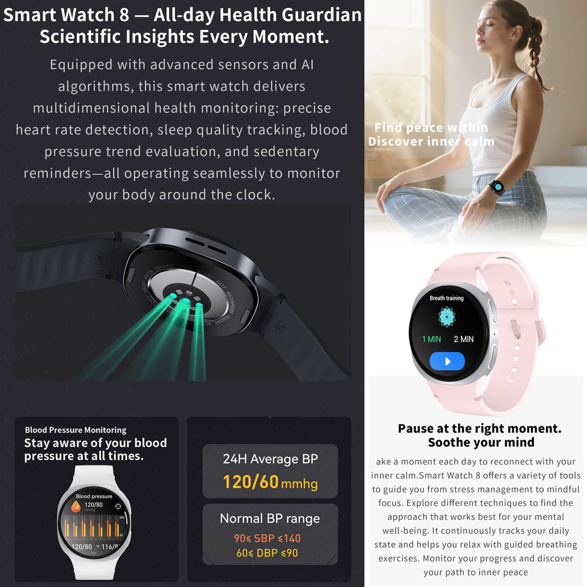 2026 Nieuwe Horloges 8 Mini GP - Smartwatch Health Watches recensie en prijs