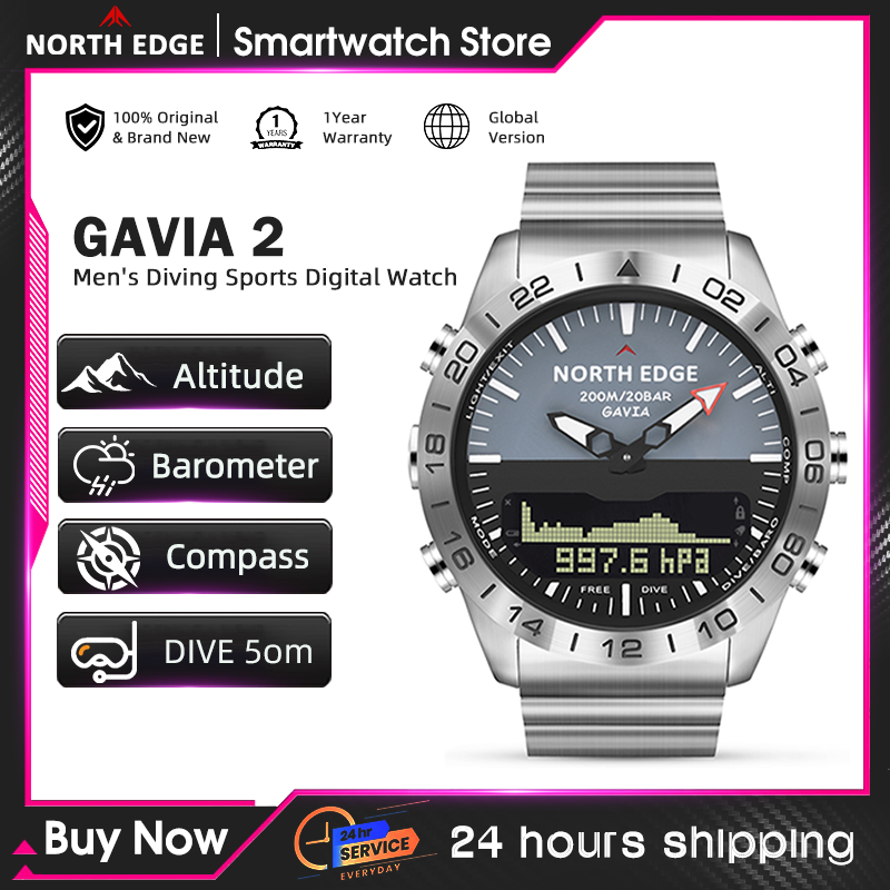 NORTH EDGE Heren duikhorloge M - Smartwatch Watches For Mens recensie en prijs