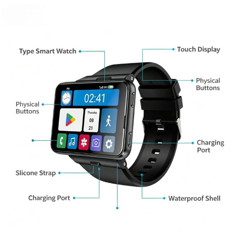 S999 Plus Smartwatch, 4G Andro - Smartwatch Watches For Mens recensie en prijs