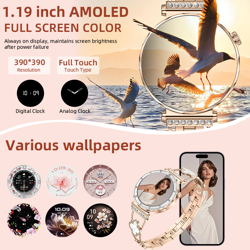 LIGE Nieuw Dames Smartwatch 1. - Smartwatch Health Watches recensie en prijs