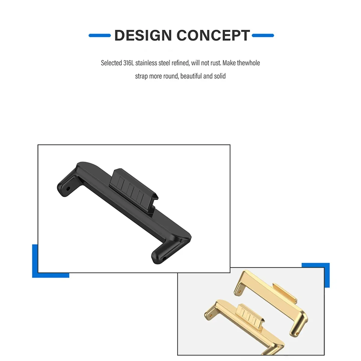 20mm 22mm 1 Paar Adapter voor  - Replacement Watch Bracelet recensie en prijs
