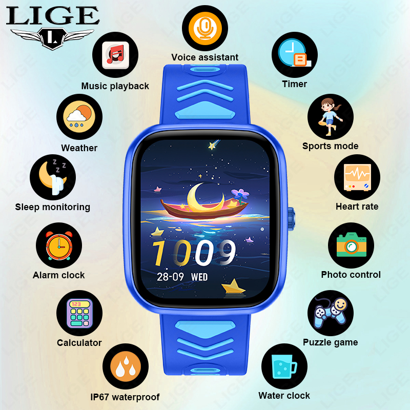 LIGE Kids Smartwatch Game Wate - Smartwatch Watches Gift For Boys On Birthday recensie en prijs