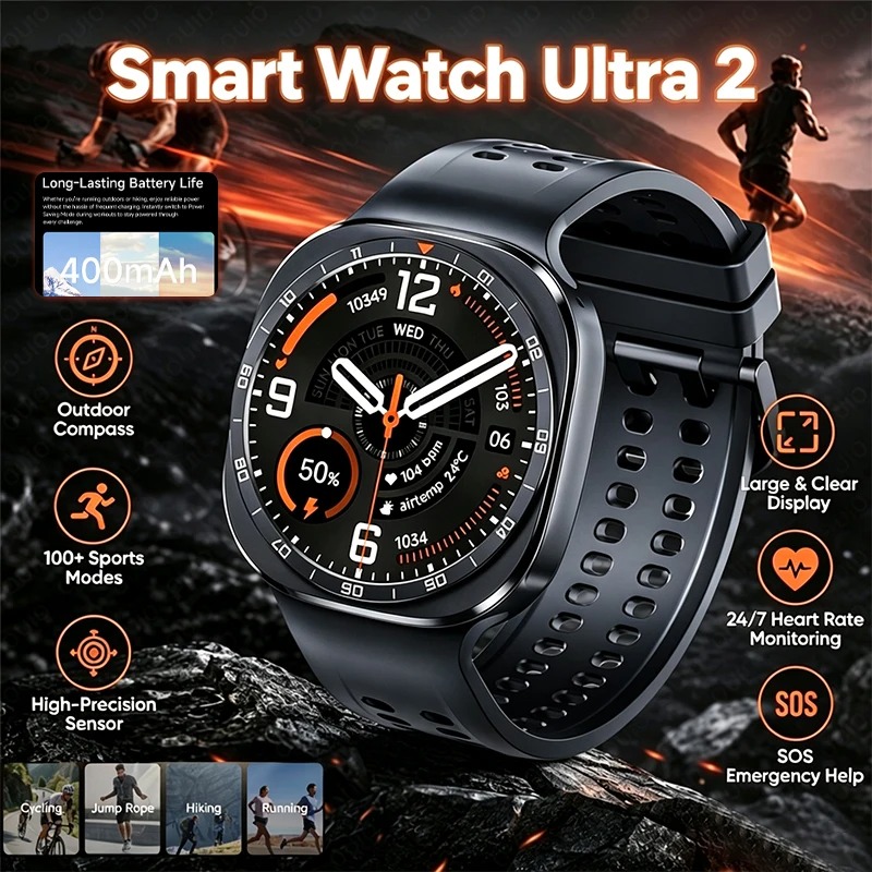 2026 Nieuwe Smartwatch Ultra 2 - Smartwatch Health Watches recensie en prijs