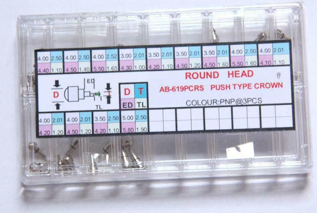 619PCR Assortiment ronde kop P - Watch Crown Pusher recensie en prijs