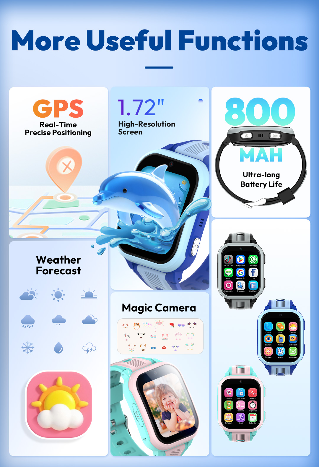 KT41 Smartwatch - 4G Telefoon  - Smartwatch Watches Gift For Boys On Birthday recensie en prijs