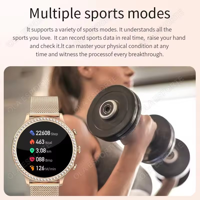 Elegante dames-smartwatch met  - Smartwatch Health Watches recensie en prijs